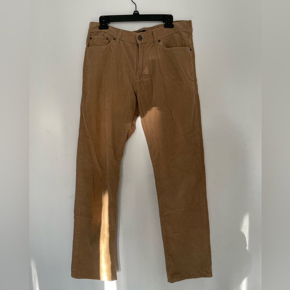 Men’s Khaki Corduroy Straight Leg pant